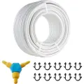 Vevor PEX-AL-PEX-rør, 164 ft, 0,79'' diameter aluminium-plast kompositrør iltbarriere strålevarme gulv PEX-rør, 0,08'' tykkelse strålevarme gulv VVS indvendigt aluminiumslag PEX-slange rør