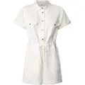 Pepe Jeans Pepe Jeanstil kvinder. PL230511 Edmee kort jumpsuit hvid (XS), Casual, Korte ærmer, Lyocell