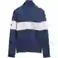 Superdry Superdrytil mænd. M2014171A Klassisk rugbytrøje med blå bagerkrave (M), Casual, Bomuld