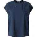 Pepe Jeans Pepe Jeanstil kvinder. PL506022 Raz navy T-shirt (XS), Casual, Bomuld, Korte ærmer, Bæredygtig, Blå