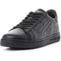 Emporio Armani EA7unisex. X8X001_XCC51 Classic Cc læder sneakers sort (41 1/3), Fast, Blonder, Casual