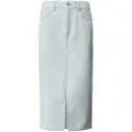 Pepe Jeans Pepe Jeanstil kvinder. PL901186PG2 Midi-nederdel i blåt denimstof uden stretch (L), Casual, Bomuld, Bæredygtig