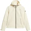 Superdry Superdrytil kvinder. W5011903A Klassisk Trekker-jakke med hætte, hvid (S), Casual, Genanvendt polister, Bæredygtig
