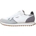 Pepe Jeans Pepe Jeanstil mænd. PMS40034 Brti-On Master lædersko hvid (46), Fast, Ruskind, Blonder, Casual