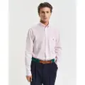 Gant Ganttil mænd. 3000130 Skjorte Regular Fit pink stribet poplinskjorte (4XL), Casual, Bomuld, Klassisk, Lange ærmer
