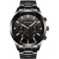 24hShop FNGEEN Armbåndsur Steel Sort/Sort