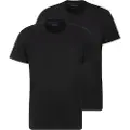 Hugo Boss BOSStil mænd. 50475294 Sæt med 2 Comfort T-shirts sort (S), Afslappet, Bomuld, Korte ærmer