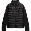 Superdry Superdrytil mænd. M5012043A Storm Softshell Hybrid Jacket sort (S), Casual, Genanvendt polister, Bæredygtig