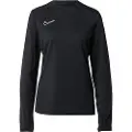 Nike Langærmet Nike Academy Dri-FIT-fodboldtrøje med rund hals til kvinder - sort