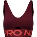 Nike Pro Indy Plunge-sports-bh med medium støtte og indlæg til kvinder - rød