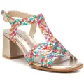 Carmela Carmelatil kvinder. 16219005-MULTICOLOR Sandaler i læder 162190 flerfarvet (36), 5-8 cm, Spænder, Casual