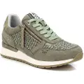 Refresh Refreshtil kvinder. 17279001-KAKI Træningssko 172790 grøn (36), Fast, Blonder, Lynlås, Casual