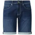 Pepe Jeans Pepe Jeanstil mænd. PM801075EE4 Gymdigo blå slim bermudashorts (34), Casual, Bomuld, Denim, Bæredygtig