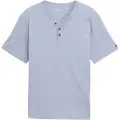 Tom Tailor Fine Striped Serafino T-shirt Med Korte ærmer