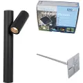 QAZQA Stående udendørslampe sort 50 cm justerbar - Duo