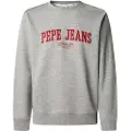 Pepe Jeans Pepe Jeanstil mænd. PM582826 Derril Crew Sweatshirt grå (M), Casual, Bomuld, Bæredygtig