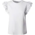 Pepe Jeans Pepe Jeanstil kvinder. PL506067 Vic T-shirt hvid (L), Casual, Bomuld, Korte ærmer
