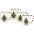 Spode - Krus Christmas Tree 40 cl 4-pak - Hvid - Kopper & krus - - Homeroom