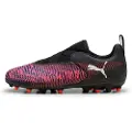 Puma FUTURE 8 MATCH MG Laceless Football Boots Youth, Shoes, Black/White/Glowing Red, 37.5