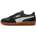 Puma Palermo Leather Sneakers Unisex, Shoes, Black/Feather Gray/Gum, 48