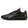 Puma Scuderia Ferrari HP Neo Cat 3.0 Sneakers, Shoes, Black/Aged Silver, 43