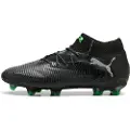 Puma FUTURE 8 ULTIMATE FG Football Boots Unisex, Shoes, Black/Cool Light Gray/Green, 37.5