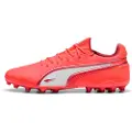 Puma KING ULTIMATE MG Football Boots Unisex, Shoes, Glowing Red/White/Red Fire, 44