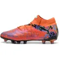 Puma FUTURE 8 ULTIMATE CREATIVITY AG Football Boots Unisex, Shoes, Orange Poppy/Dark Amethyst/Electric Peppermint, 40