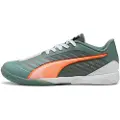 Puma IBERO IV Futsal Boots, Shoes, Green Moon/Heat Fire/Black, 46