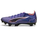 Puma ULTRA 5 CARBON FG Football Boots Women, Shoes, Lapis Lazuli/White/Sunset Glow, 40