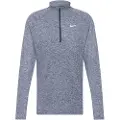 Nike Stride Dri-FIT-løbeoverdel med 1/4 lynlås til mænd - blå