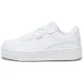Puma Carina Street Sneakers Kids, Shoes, White/Gold, 34.5