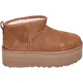 Ugg UGGtil kvinder. 1135092 Ankelstøvler i læder W Classic Ultra Mini Platform brun (40), 3-5 cm, Ingen, Casual