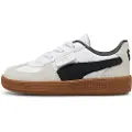 Puma Palermo Leather Sneakers Toddler, Shoes, White/Vapor Gray/Gum, 20