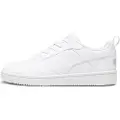 Puma Rebound V6 Low Sneakers, Shoes, White/Cool Light Gray, 39