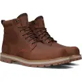 Timberland Timberlandtil mænd. TB0A69UHEM61 Britton Road brune vandtætte snørestøvler med mellemkalv (41), Læder, Fast, Blonder, Casual, Bæredygtig