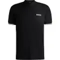 Hugo Boss BOSStil mænd. 50539093 Pariq Ripstop T-shirt sort (XL), Sport, Multisport, Polyester, Korte ærmer