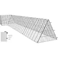 Vevor Kyllingetunneler, 157,5 x 39,4 x 24,2 tommer (LxBxH) Kyllingetunneler til haven, Bærbare kyllingetunneler til udendørs brug med hjørnerammer, Hønsegård, Velegnet til kyllinger, ænder, kaniner