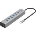 I-Tec C31hubmetal703 Interface Hub Usb 3.2 Gen 1 (3.1 Gen 1) Type-c 5000 Mbit/s Grå Usb 3.2 Gen 1 (3.1 Gen 1) Type-c Usb 3.2 Gen 1 (3.1 Gen 1) Type-a