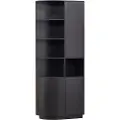 Woood - Opbevaringsskab Finca rund venstre 78 cm - Sort - Skabe - - Homeroom