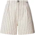 Pepe Jeans Pepe Jeanstil kvinder. PL801163 Kort Henar hvid (M), Casual, Linned
