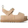 Ugg UGGtil kvinder. 1167356 Goldenstar Hi sandaler i beige læder (38), Fast, Velcro, Casual