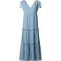 Pepe Jeans Pepe Jeanstil kvinder. PL953664 Effie-kjole blå (XS), Casual, Uden ærmer/stropper, Lyocell