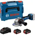 Bosch Gws 18v-11 + 2 Bat 5.0ah + L-boxx Vinkelsliber 125 Mm