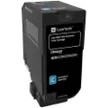 Lexmark Tonerkassette cyan, 12.000 sider 74C2HC0 Modsvarer: N/A
