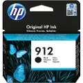 HP Blæk Sort 912 300 Pages - Officejet Pro 8022/8024/8025
