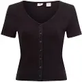 Levi's Levi'stil kvinder. A8782-0000 Muse T-shirt sort (XL), Casual, Bomuld, Korte ærmer
