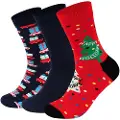 Happy socks Holiday Tree Gift Set Crewsokker 3 Par