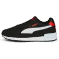 Puma Graviton Youth Trainers, Shoes, Black/White/Red, 39