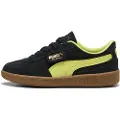 Puma Palermo Sneakers Kids, Shoes, Black/Lemon Sherbert, 29
